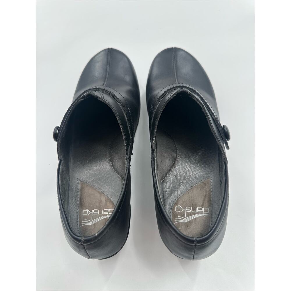 Dansko Solstice Black Leather Slip-on Clogs Size EU 41 - Picture 6 of 10